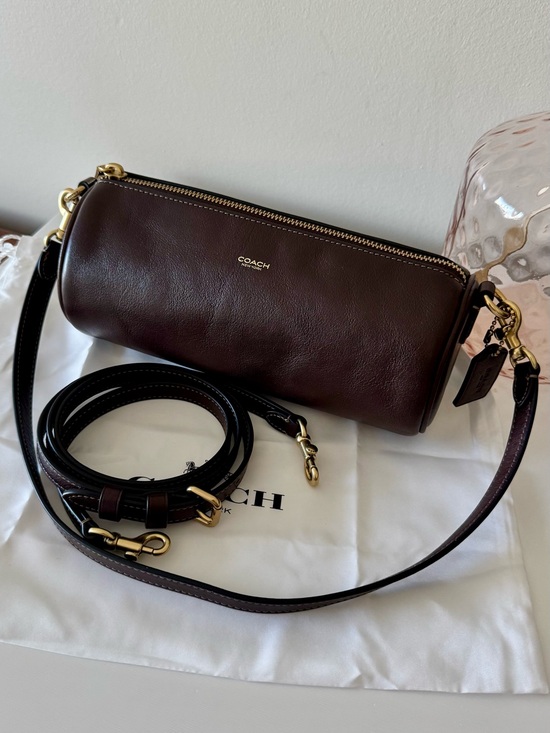 Coach Handbags - Coach Mini Barrel Bag - Brass/Maple